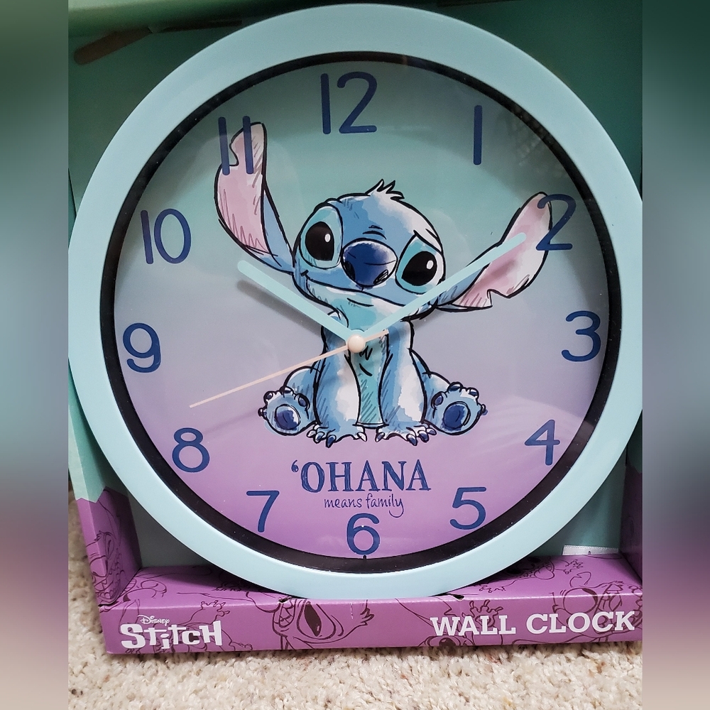Disney Lilo and Stitch Analog Wall Clock-New in Box